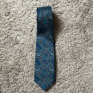 Men's Blue Paisley Tie